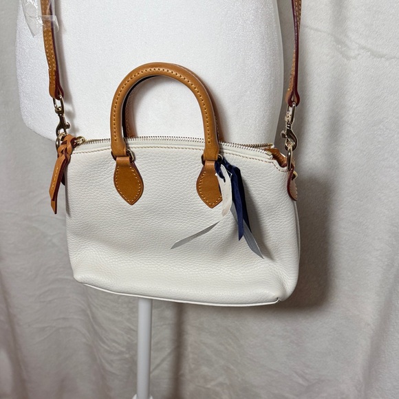 Dooney & Bourke White and Brown Satchel - Picture 3 of 4